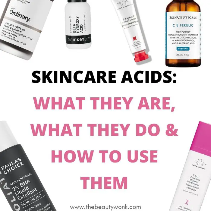 What are different skincare acids